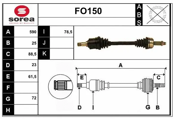 Drive Shaft (FO150)