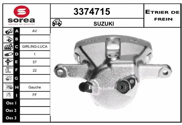 Brake Caliper (3374715)