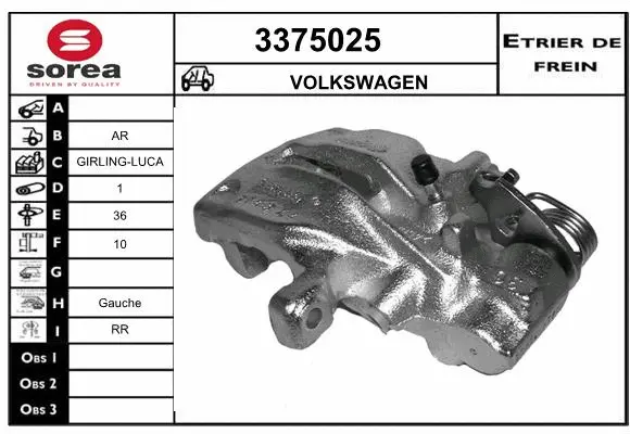 Brake Caliper (3375025)