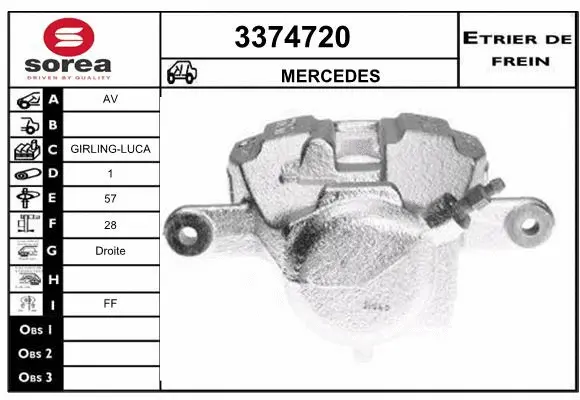 Brake Caliper (3374720)
