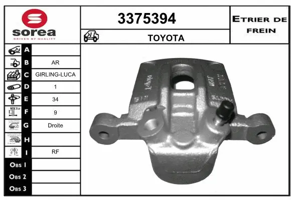 Brake Caliper (3375394)