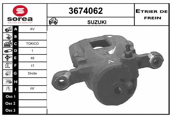 Brake Caliper (3674062)