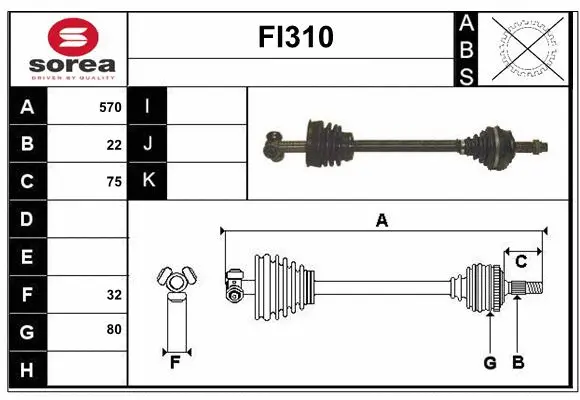 Drive Shaft (FI310)