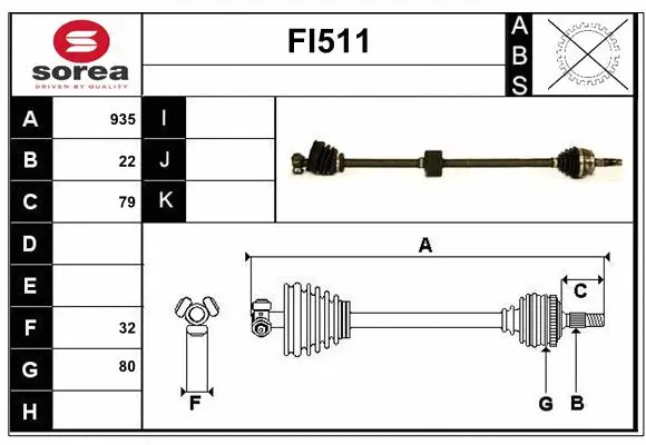 Drive Shaft (FI511)