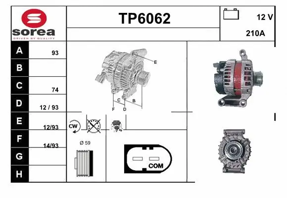 Alternator (TP6062)