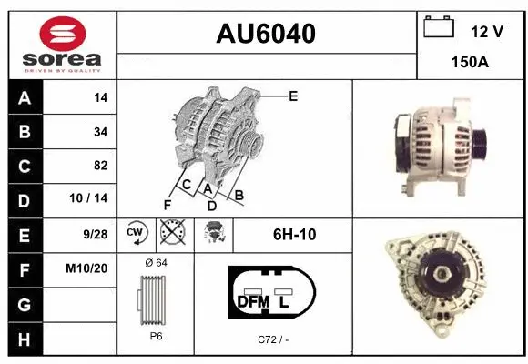 Alternator (AU6040)