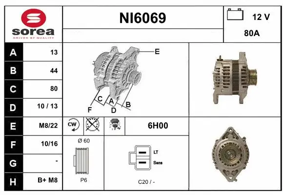 Alternator (NI6069)