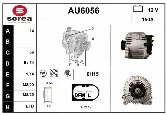 Alternator (AU6056)