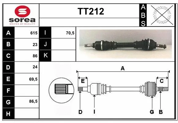 Drive Shaft (TT212)
