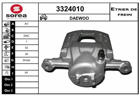 Brake Caliper (3324010)