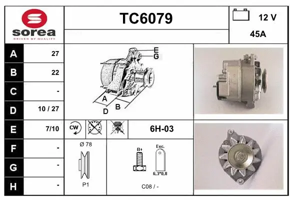 Alternator (TC6079)