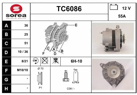 Alternator (TC6086)