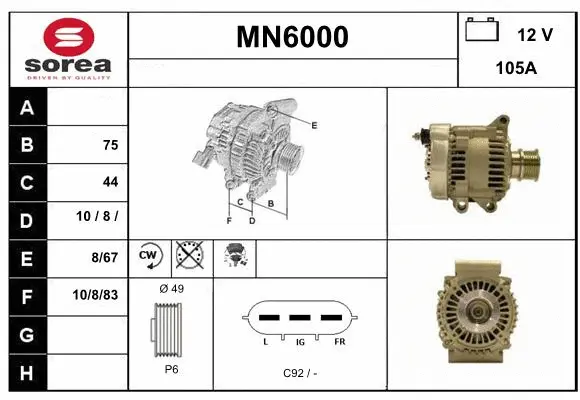 Alternator (MN6000)