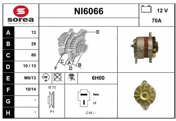 Alternator (NI6066)