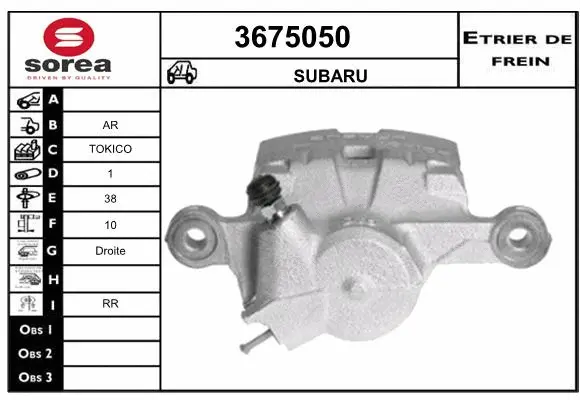 Brake Caliper (3675050)