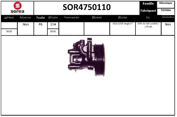 Hydraulic Pump, steering (SOR4750110)