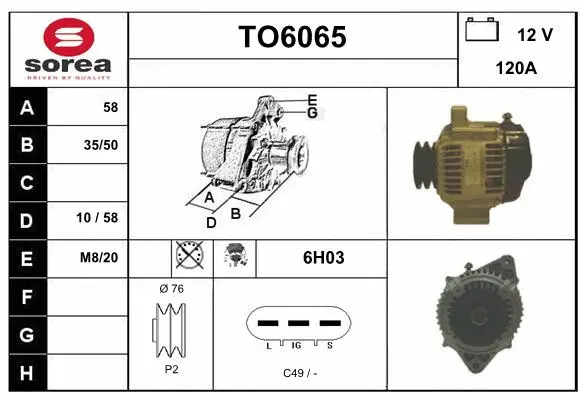 Alternator (TO6065)