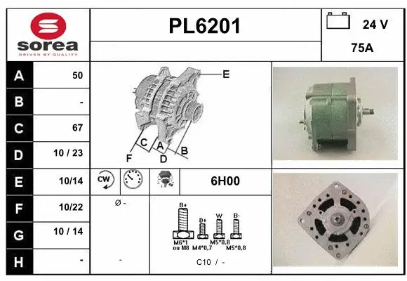 Alternator (PL6201)