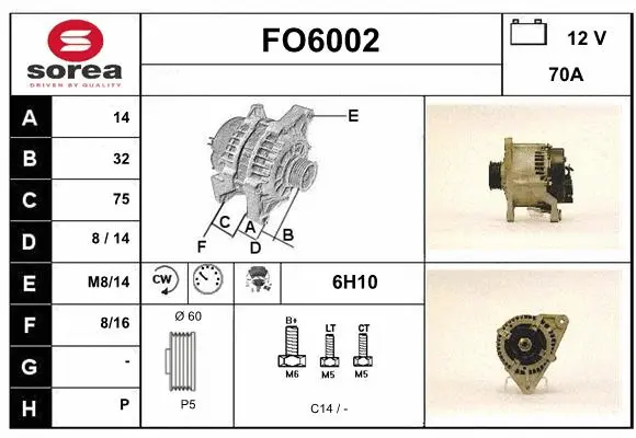 Alternator (FO6002)