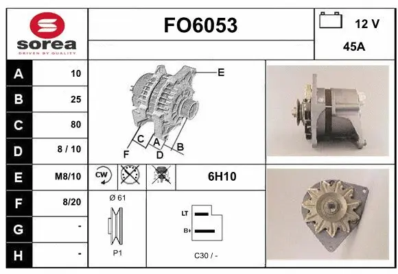 Alternator (FO6053)