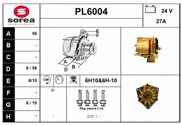 Alternator (PL6004)