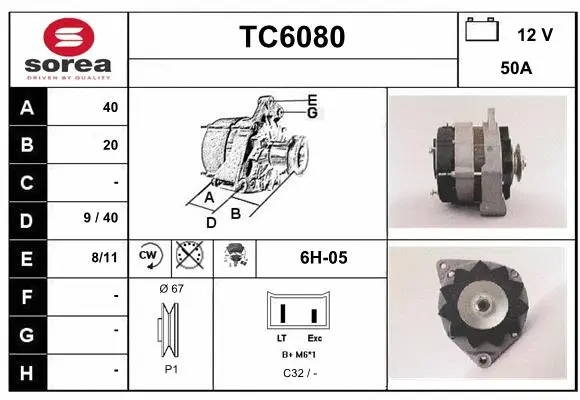 Alternator (TC6080)