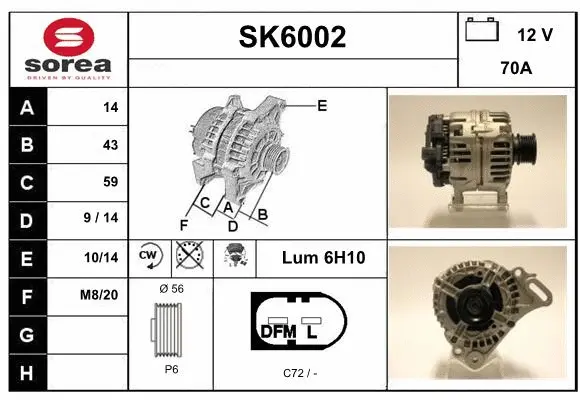 Alternator (SK6002)