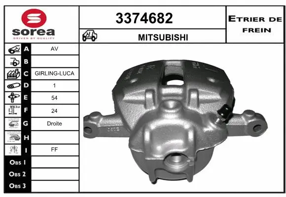 Brake Caliper (3374682)