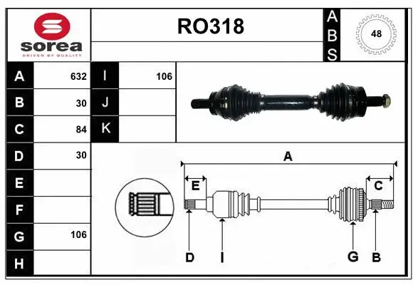 Drive Shaft (RO318)