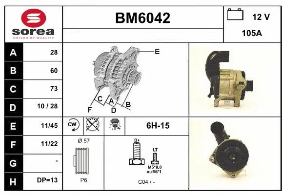 Alternator (BM6042)