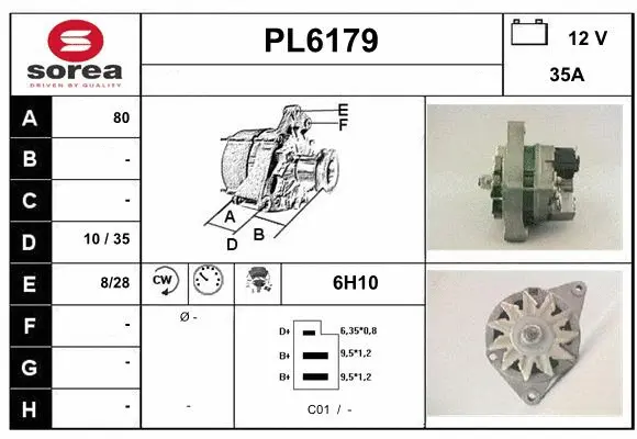 Alternator (PL6179)