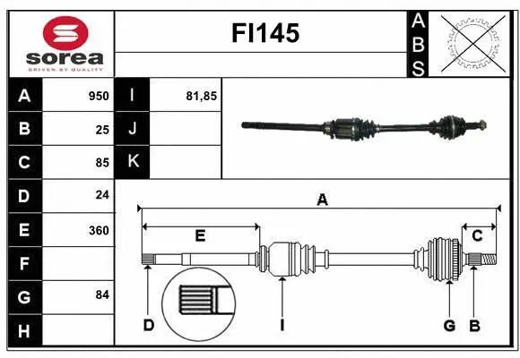 Drive Shaft (FI145)