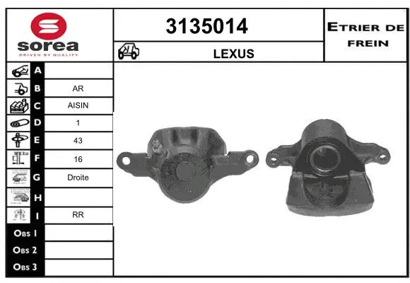 Brake Caliper (3135014)
