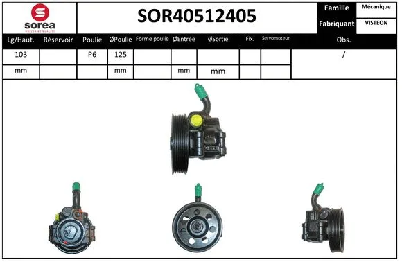 Hydraulic Pump, steering (SOR40512405)