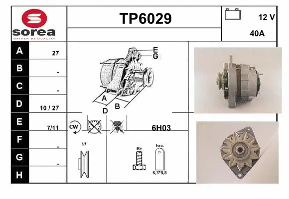 Alternator (TP6029)