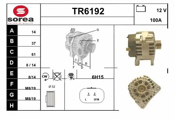 Alternator (TR6192)
