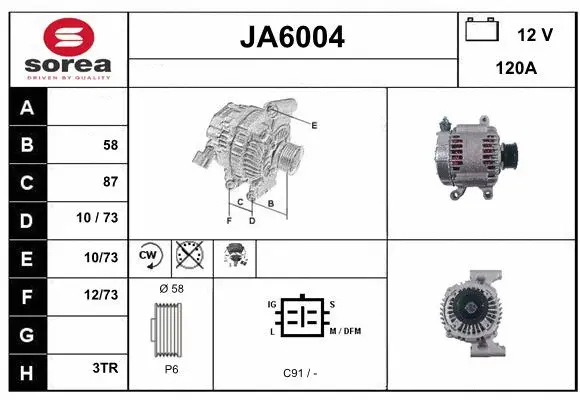 Alternator (JA6004)