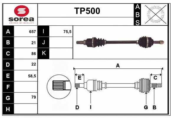 Drive Shaft (TP500)