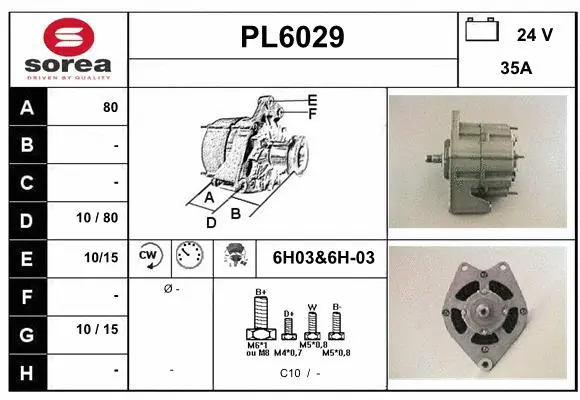 Alternator (PL6029)