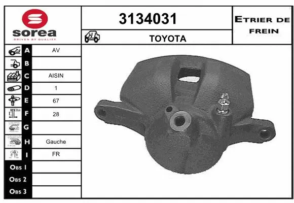 Brake Caliper (3134031)