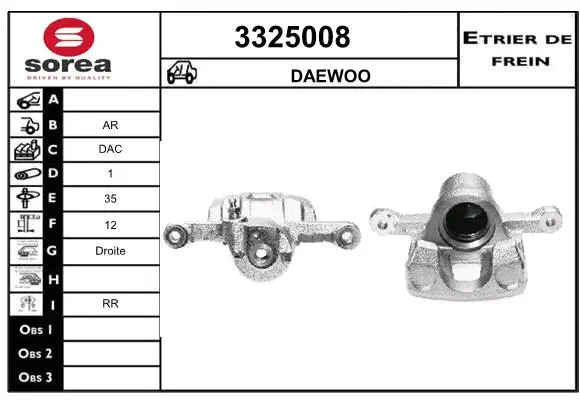 Brake Caliper (3325008)
