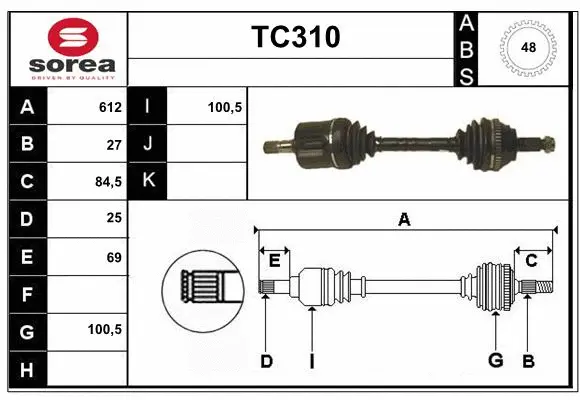 Drive Shaft (TC310)