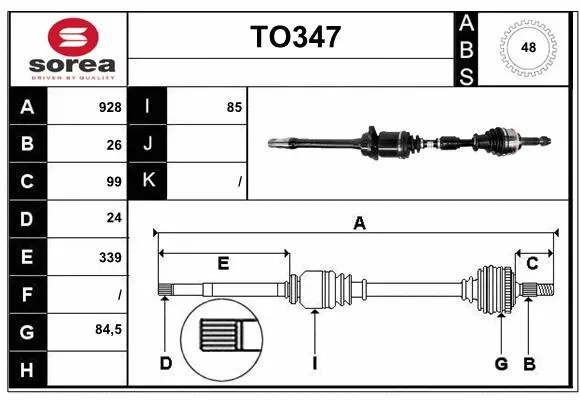 Drive Shaft (TO347)