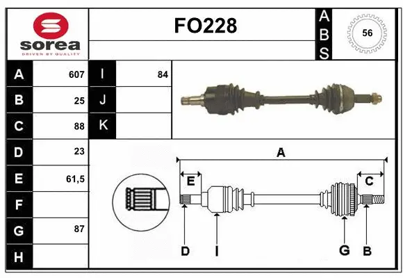 Drive Shaft (FO228)