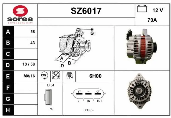 Alternator (SZ6017)