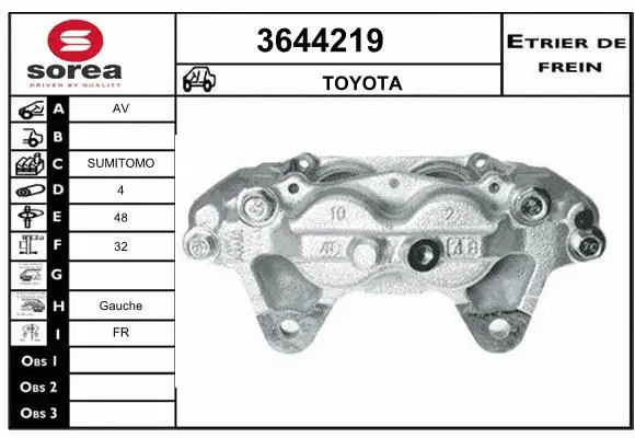 Brake Caliper (3644219)