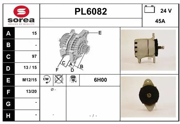 Alternator (PL6082)
