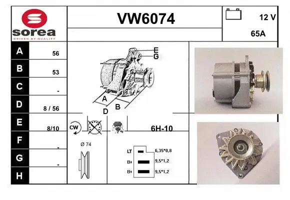 Alternator (VW6074)