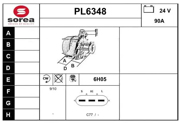 Alternator (PL6348)