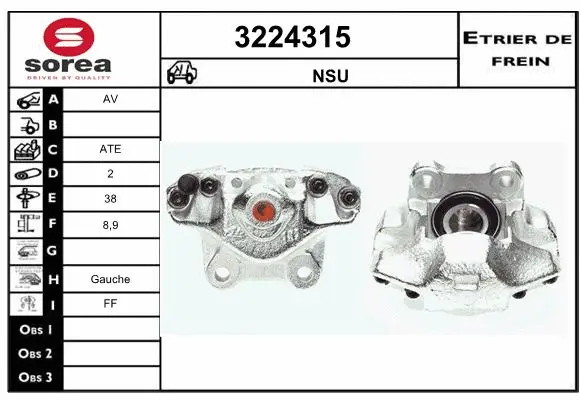 Brake Caliper (3224315)